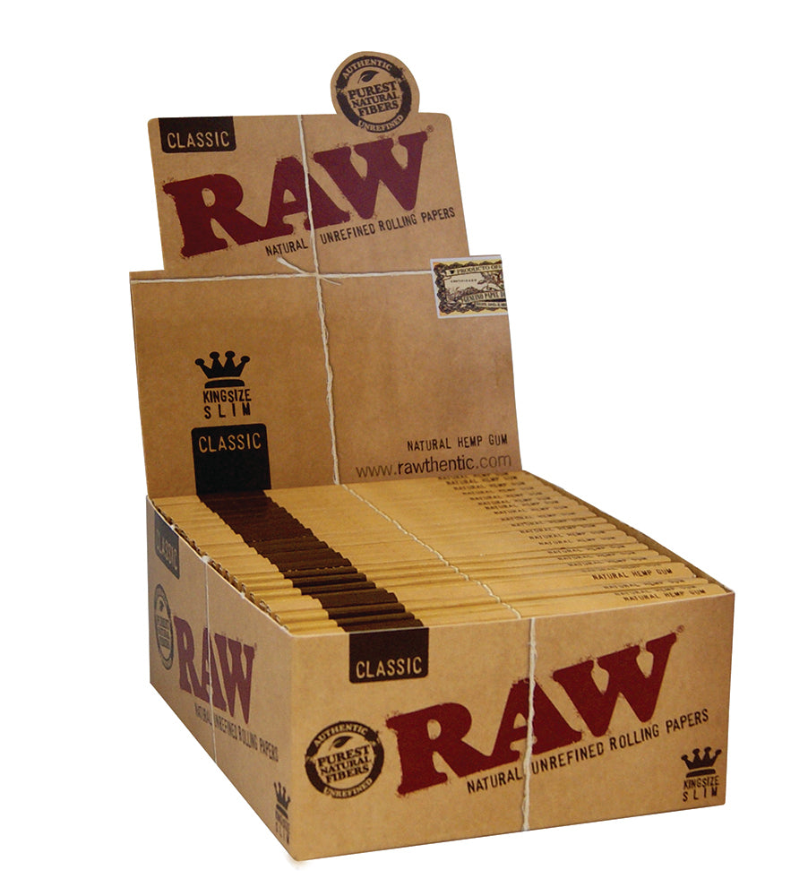 RAW Classic King Size Slim Rullepapir – 110 mm (50 stk. pr. box)