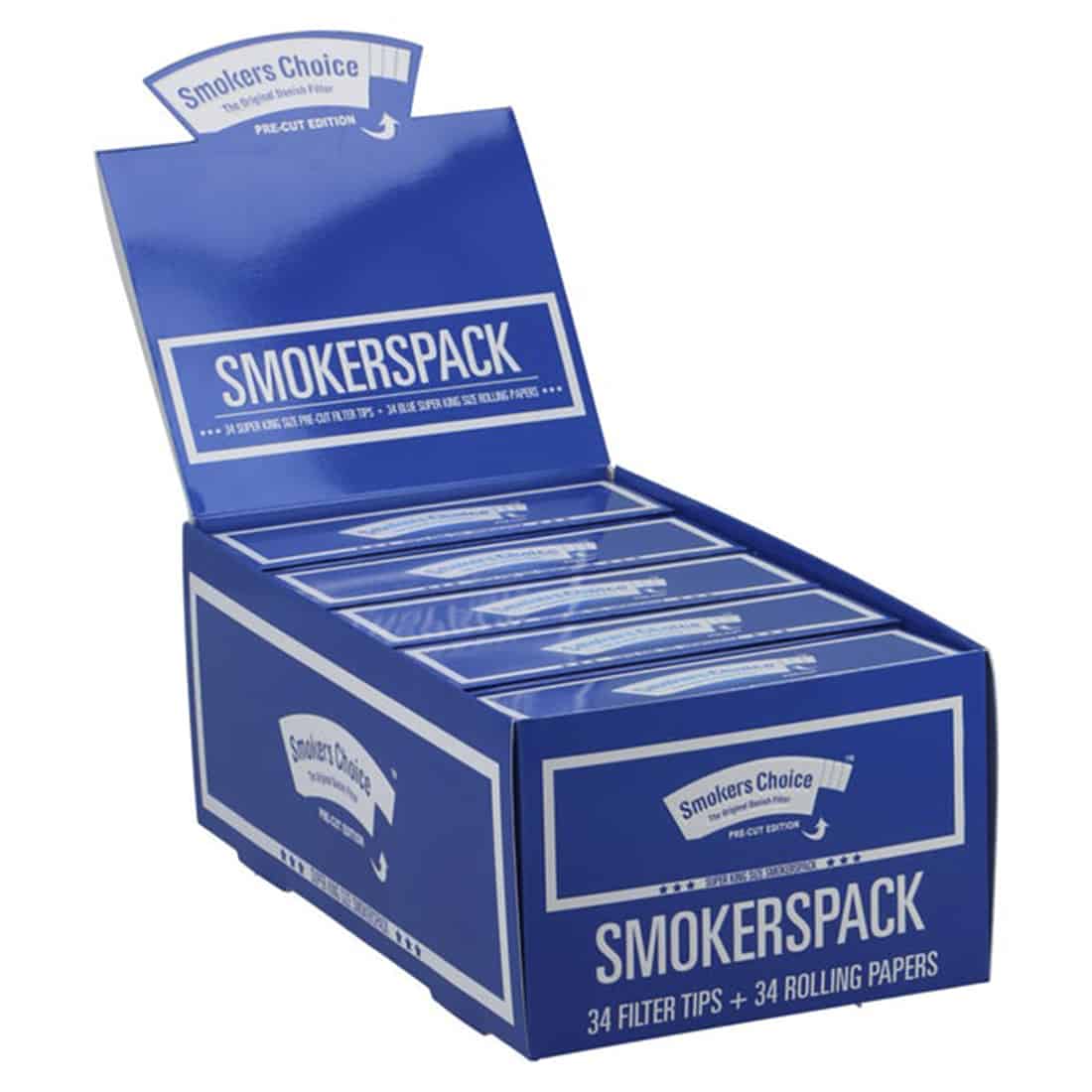 Smokers Choice Rolling Paper Super King Size Blue
