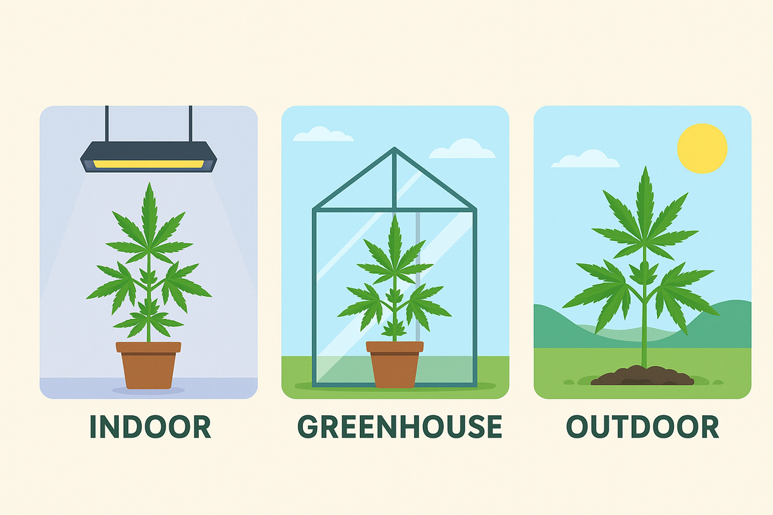Forskellen på Indoor, Greenhouse og Outdoor CBD-blomster