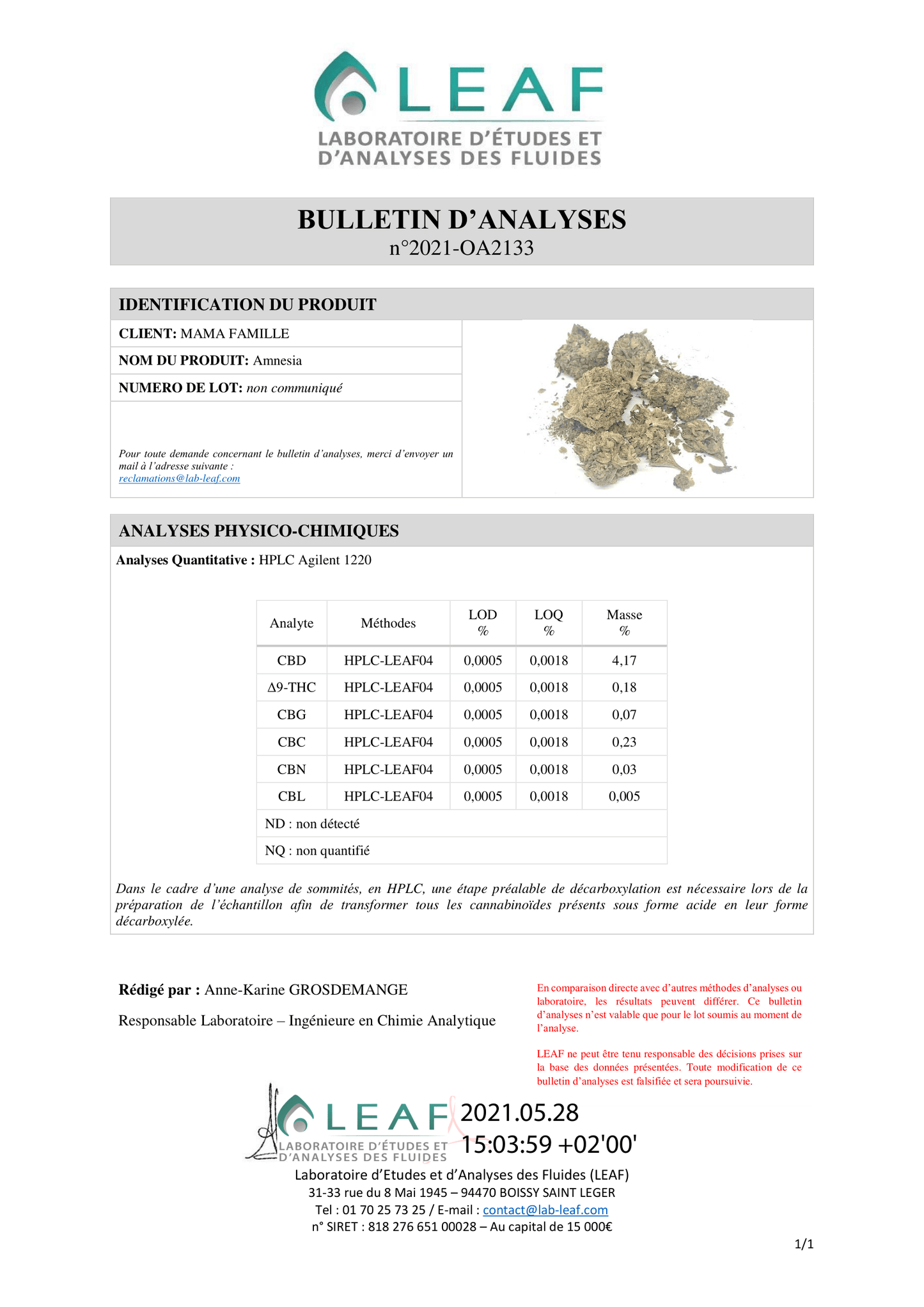 Tropical Haze [Indoor] – CBD 4,17% CBD