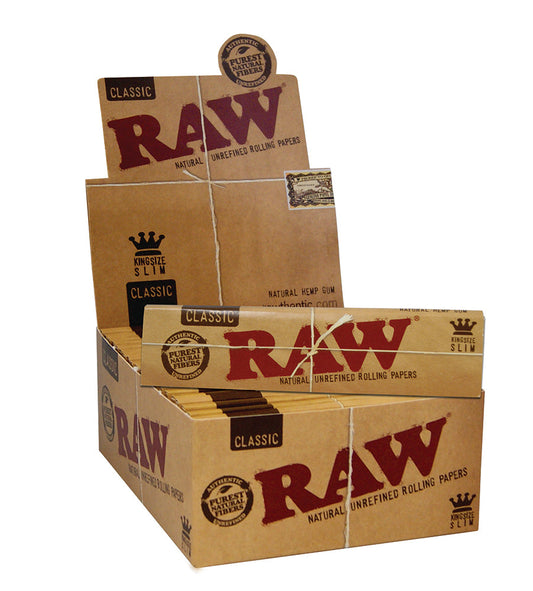 RAW Classic King Size Slim Rullepapir – 110 mm (50 stk. pr. box)