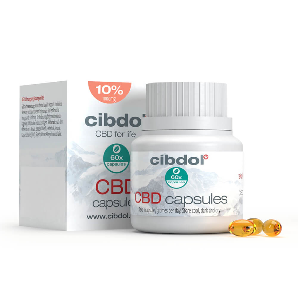 Cibdol 10% CBD Softgel Kapsler (60 Kapsler)